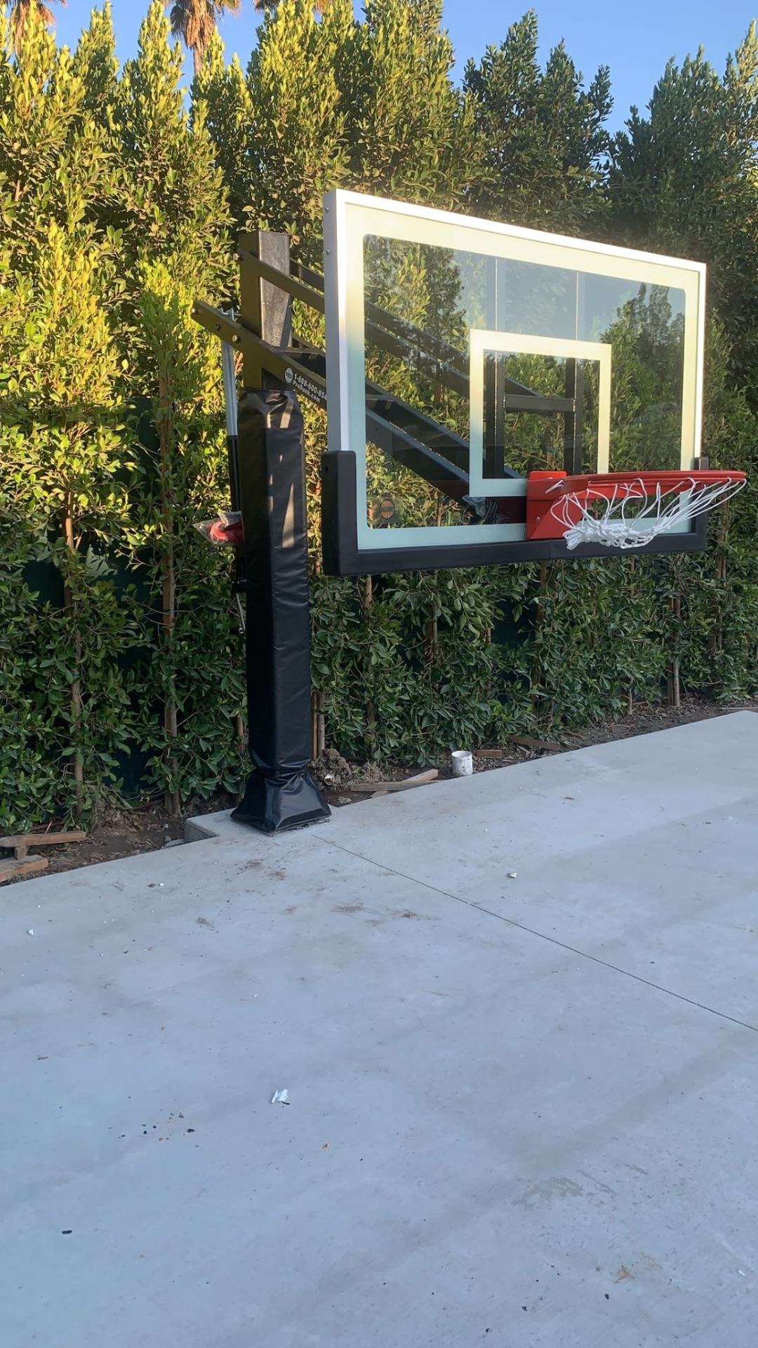 In-Ground Adjustable Hoop Installation — Southern California