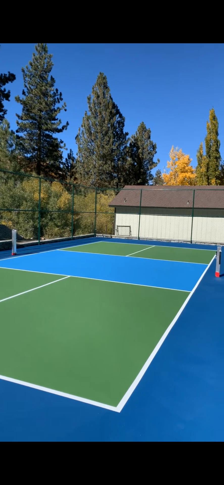 Blue & Green Pickleball Court — Southern California